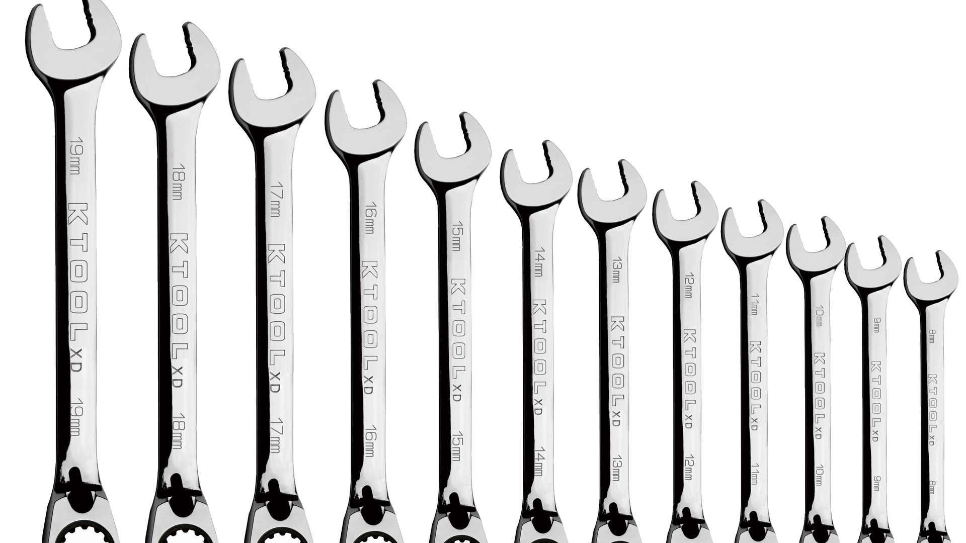 12-piece, Metric 120-Tooth, Reversible Combination Wrench Set i