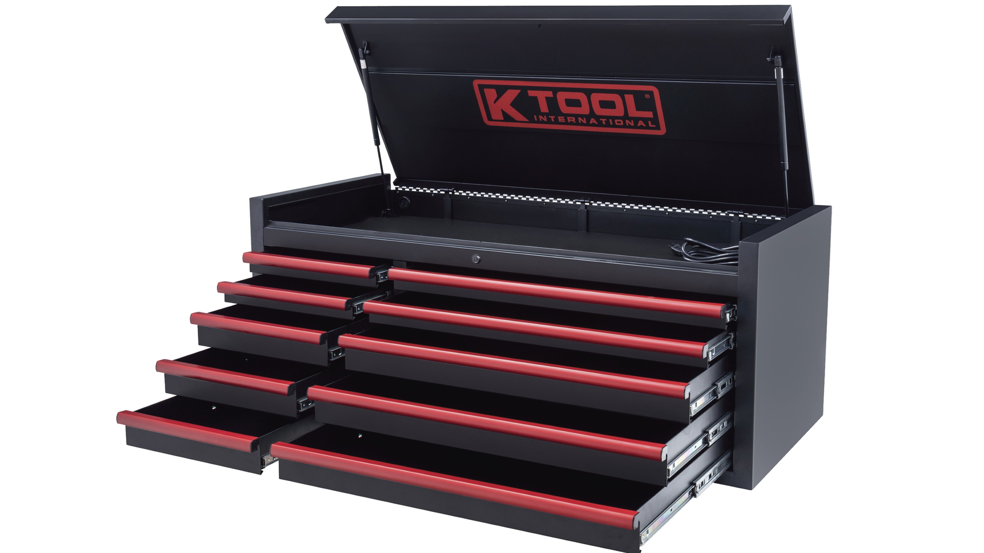 55' Premium 10-Drawer Double-Bay 500 lb Tool Box