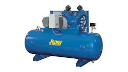 Jenny Products Electric Two-Stage, Horizontal-Tank Stationary Air Compressor Line Jenny Products Electric Two-Stage, Horizontal-Tank Stationary Air Compressor Line
