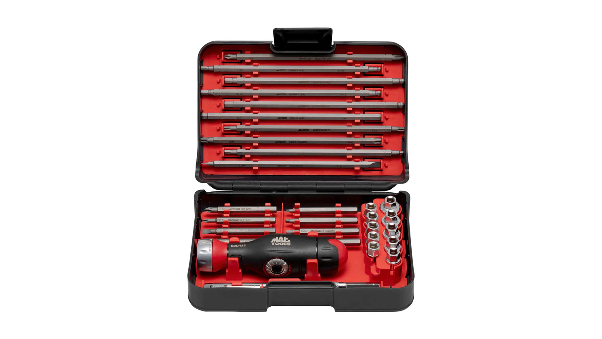 41-pc Dual Ratcheting Screw and Nut Driver Set, No. SBDR41SN