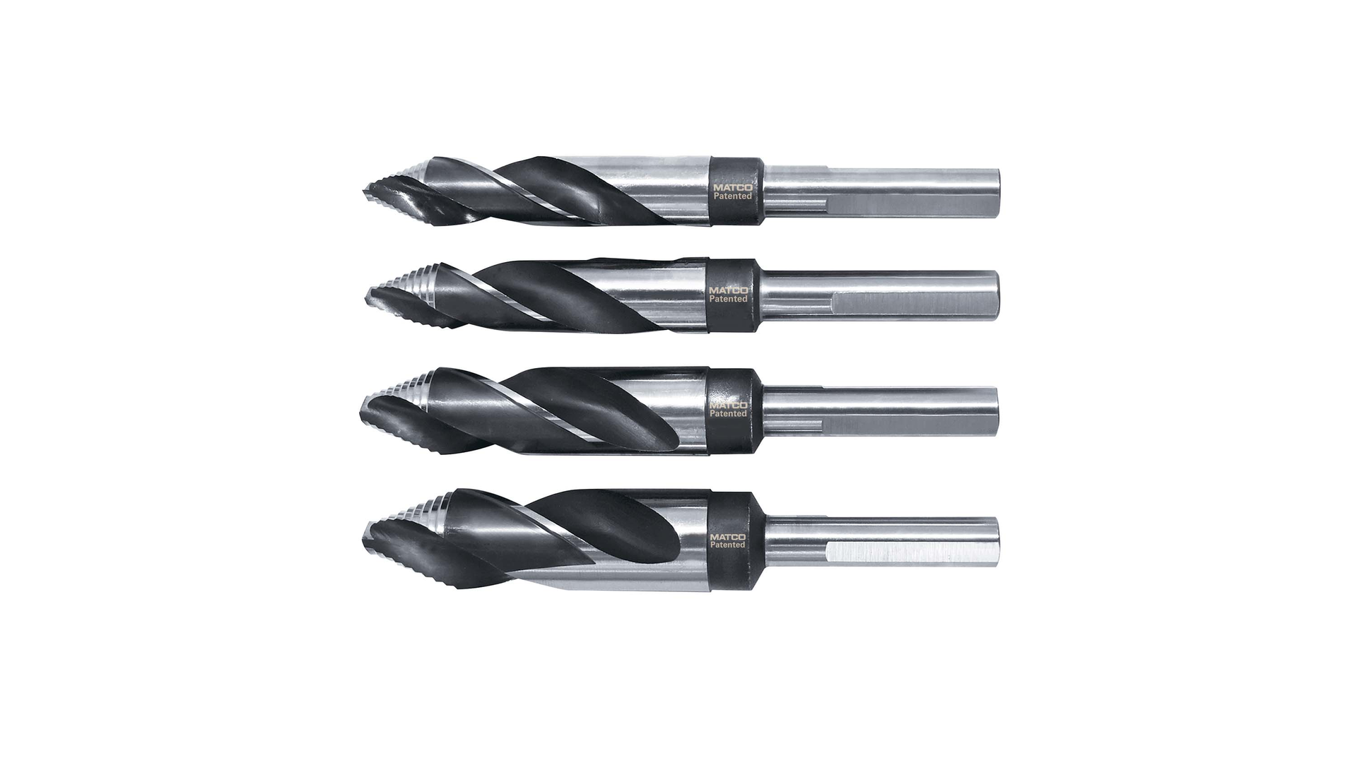 Matco 4-pc Extra-Large Hyper-Step Drill Bit Set, No. DB4HSXL