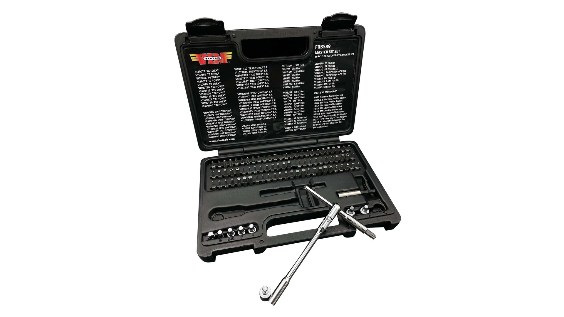 89-pc Flex Ratchet Bit and Socket Set, No. FRBS89