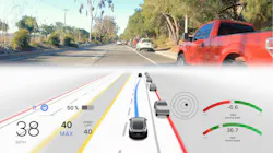Figure 1 - ADAS vehicle in operation, path planning to avoid a VRU Figure 1 - ADAS vehicle in operation, path planning to avoid a VRU