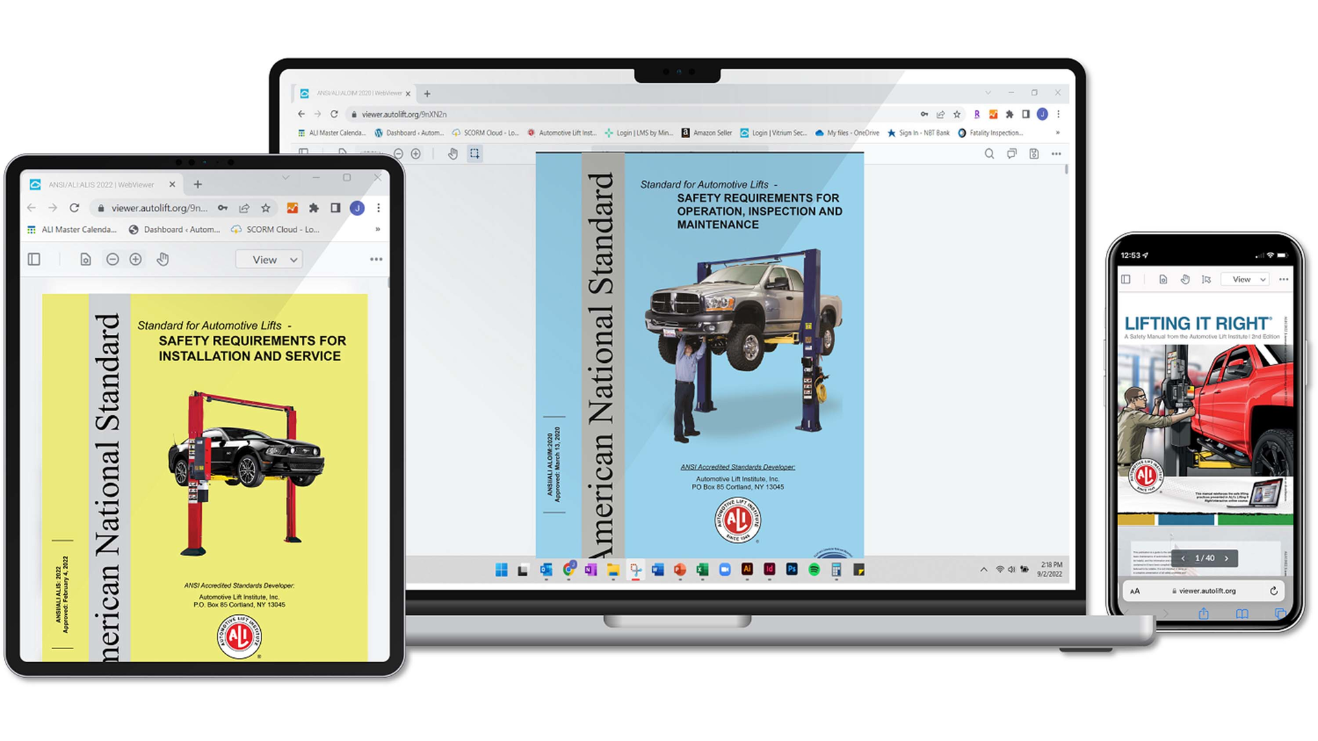 Automotive Lift Institute releases digital versions of lift safety standards and training materials