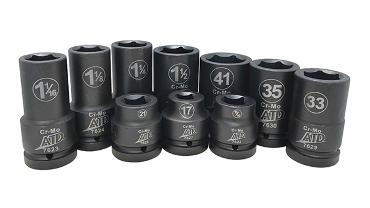 10-pc 1' Drive Truck Wheel Service Set