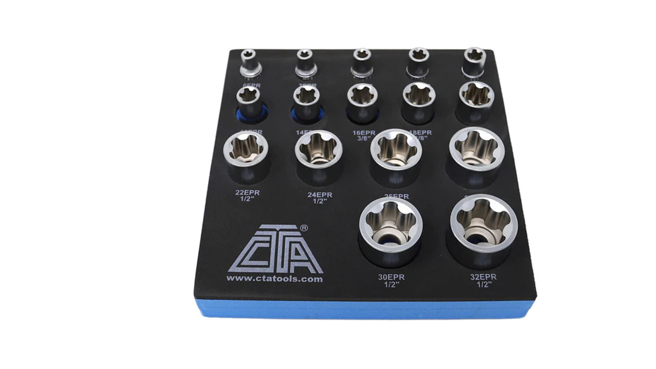 16-pc 5-pt EPR Torx Socket Set, No. 1220