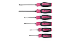 Limited-Edition Pink 6-pc Combination Instinct Soft Grip Screwdriver Set, No. SGDX60BPM Limited-Edition Pink 6-pc Combination Instinct Soft Grip Screwdriver Set, No. SGDX60BPM