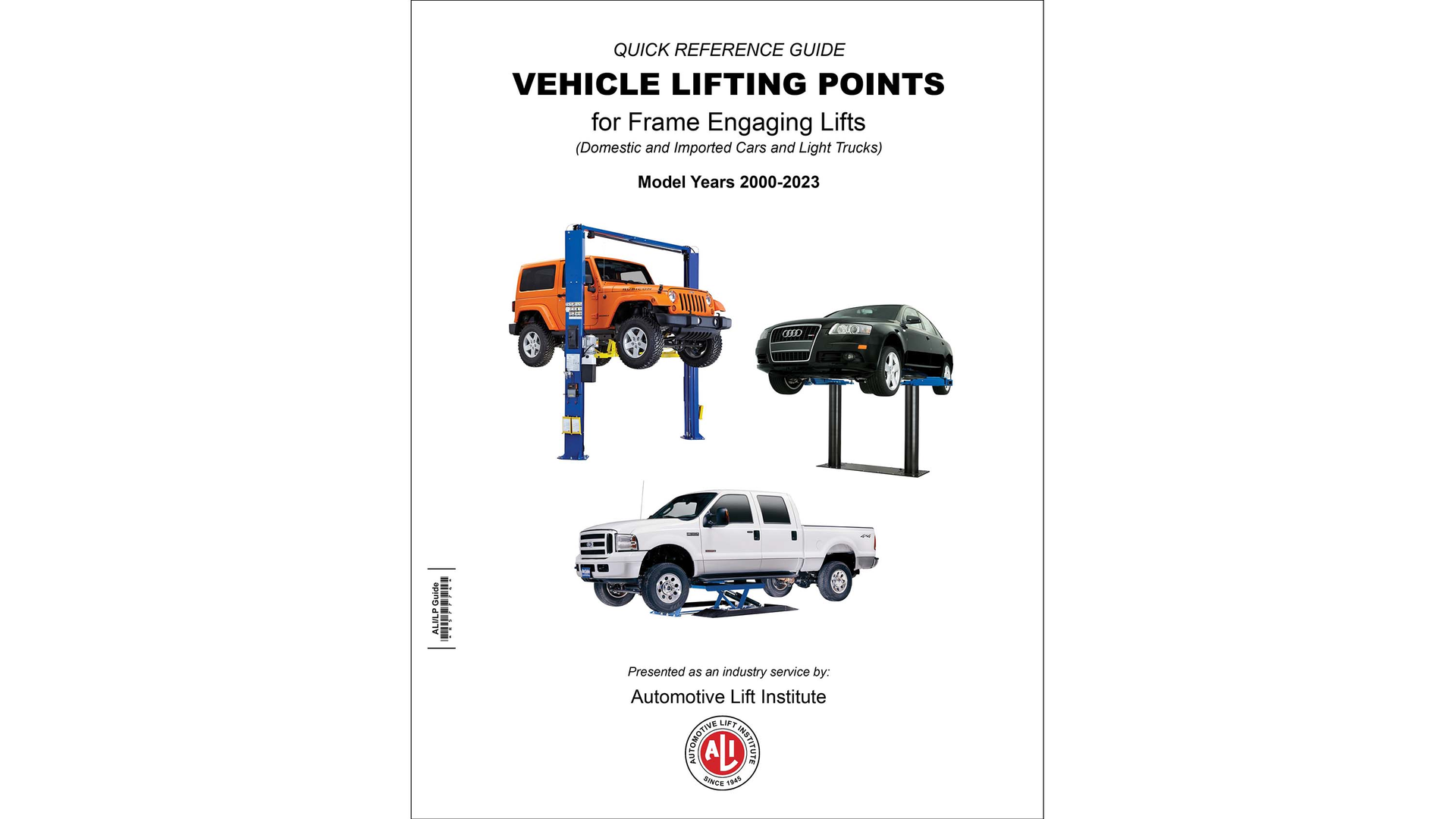 ALI Digital Vehicle Lifting Points Guide (2023)