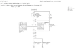 Figure 4- The backup lamp diagram shows the circuit connected to the trans-range switch. Figure 4- The backup lamp diagram shows the circuit connected to the trans-range switch.