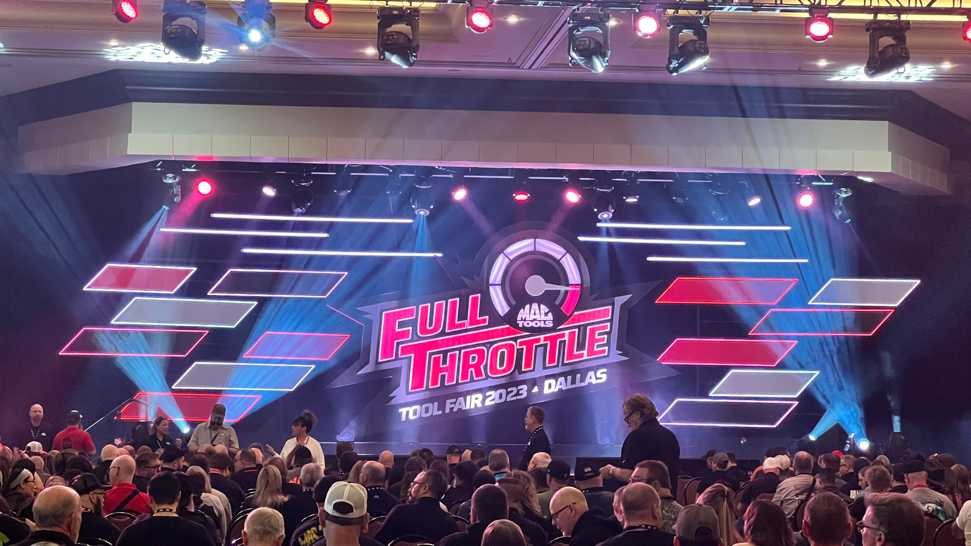 Distributors gathering for the kick-off of the Mac Tools Tool Fair.