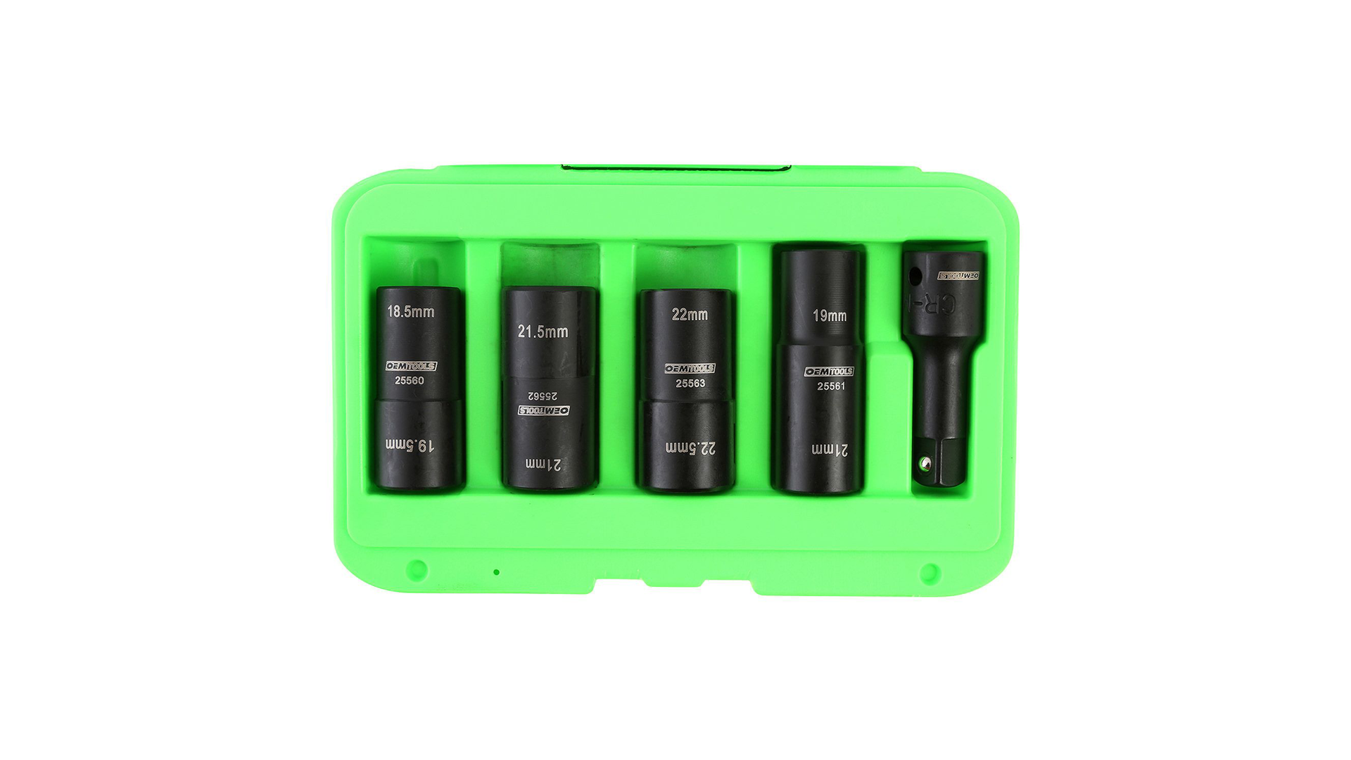 OEMTOOLS 5-pc 1/2' Drive Flip Lug Nut Socket. No. 25555