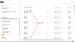 Figure 7- Organizing data in folders allows for a logical filing system that will serve you well for years and allow you to easily recall information in just a few moments. Figure 7- Organizing data in folders allows for a logical filing system that will serve you well for years and allow you to easily recall information in just a few moments.