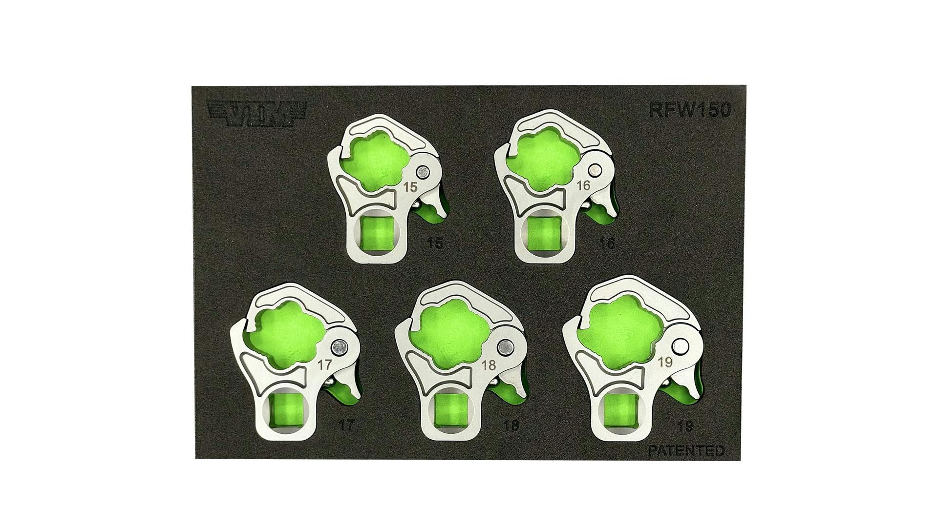 VIM Tools 5-pc 3/8&rdquo; Drive Ratcheting Flare Nut Set, No. RFW150