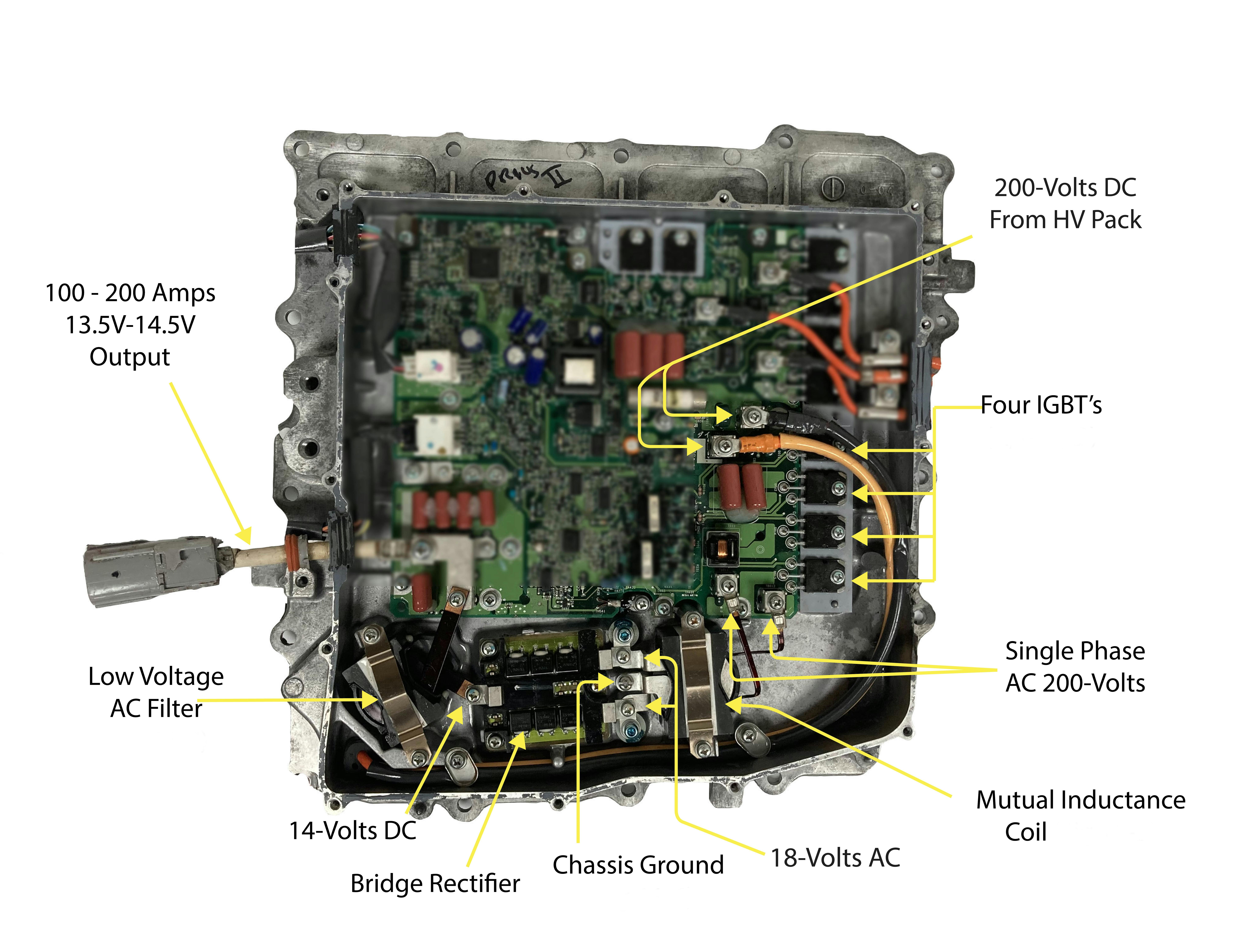 For self-study, examine the DC-DC converter used in the 2004-2009 Toyota Prius.