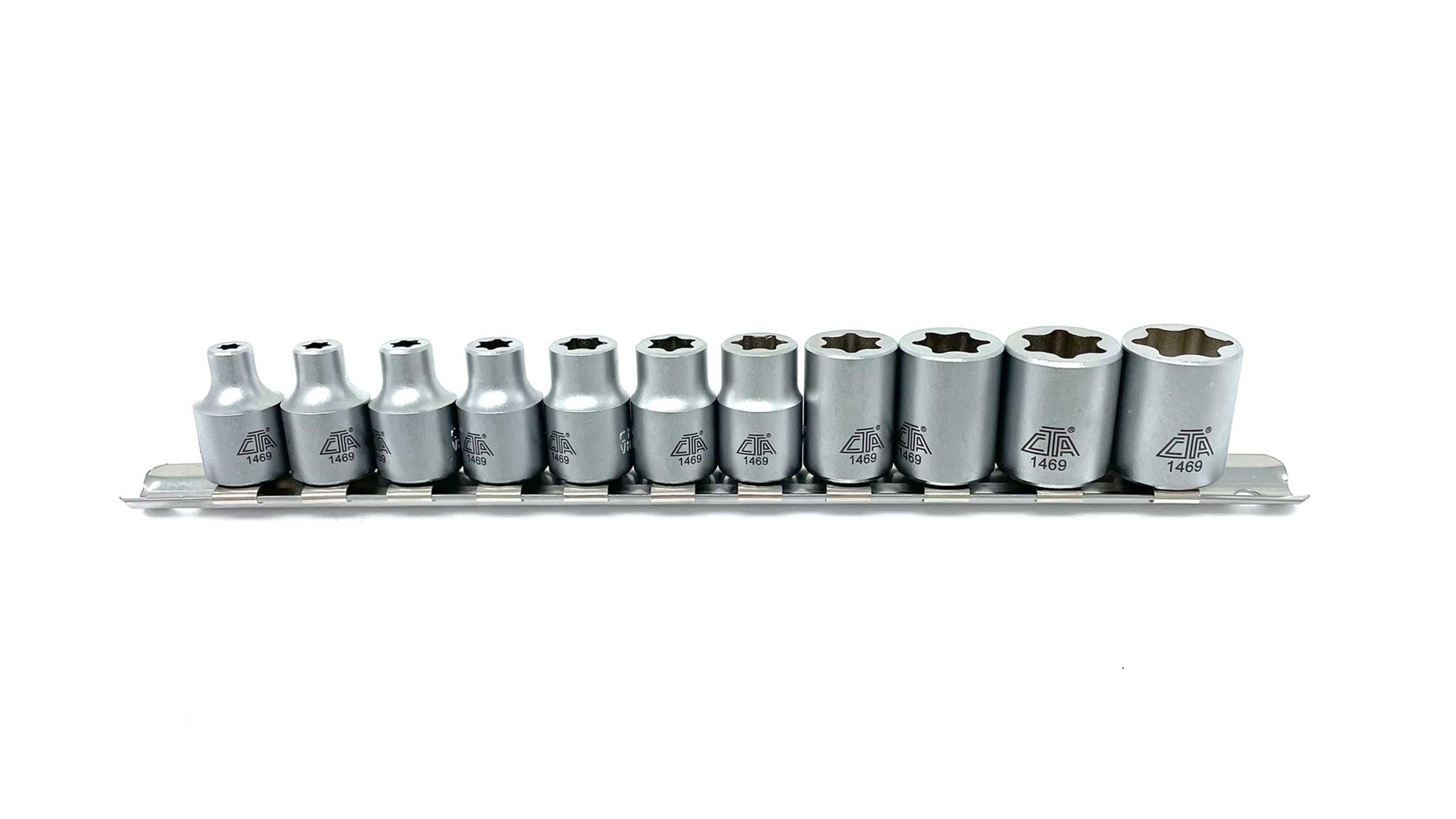 CTA Tools 11-pc Flat-Cut E-&ldquo;Star&rdquo; Socket Set, No. 1469