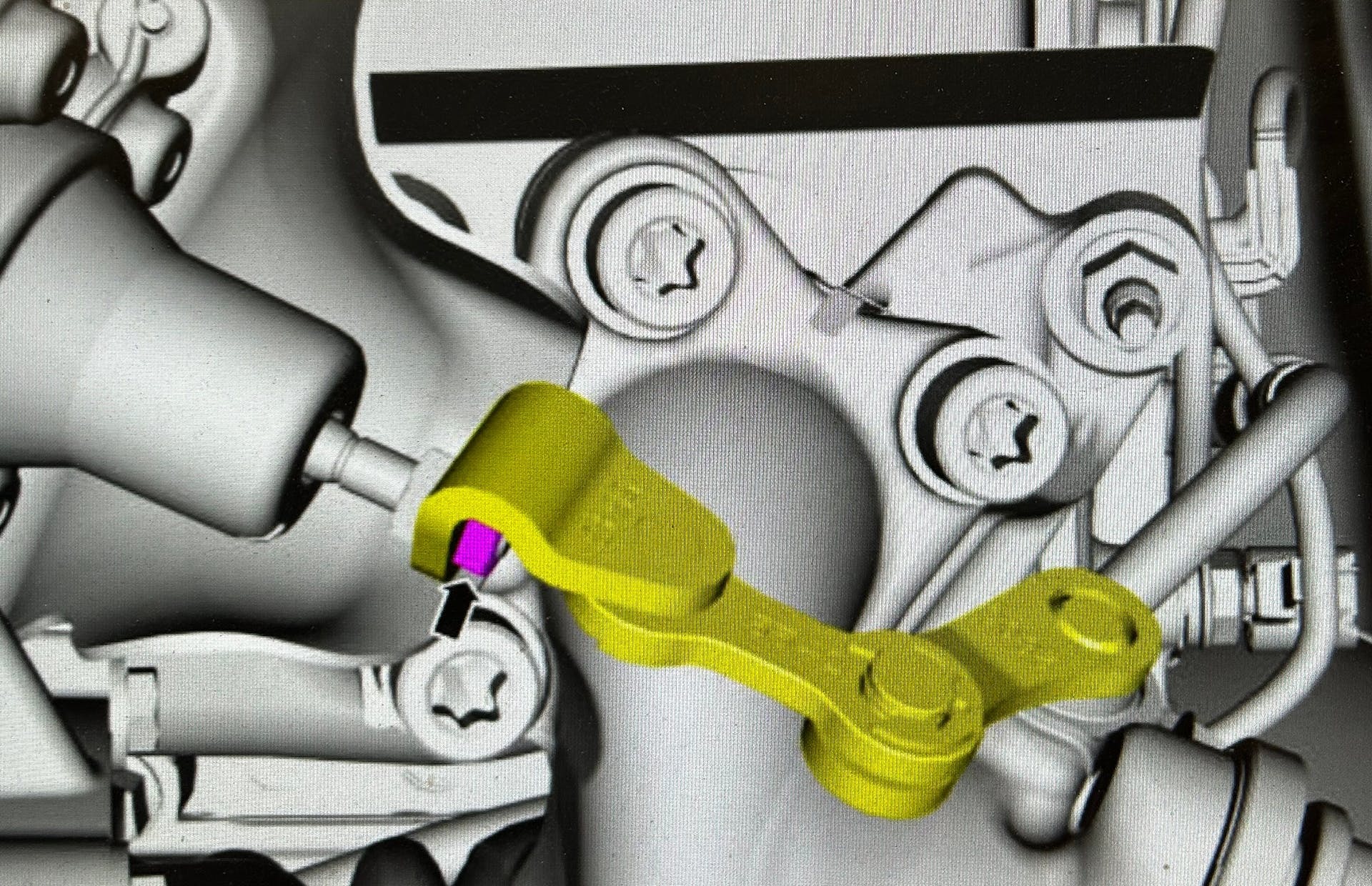 Note the orientation of the question mark link position.