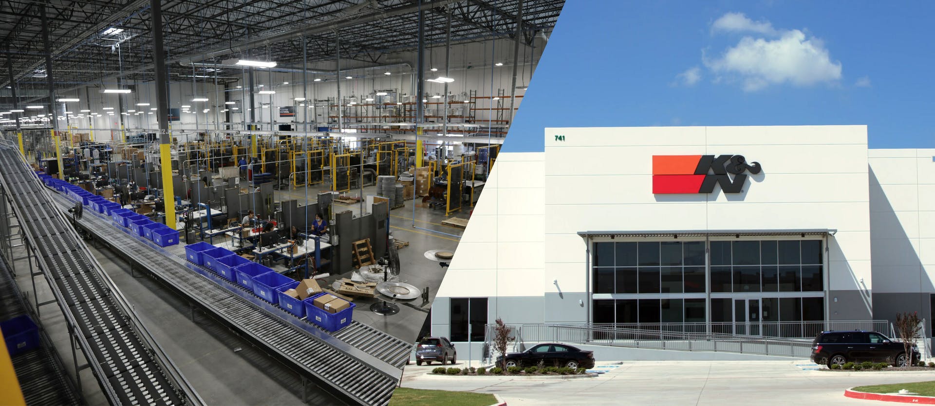 The facility covers over 500,000 square feet and has a capacity of over 15,000 pallet locations.