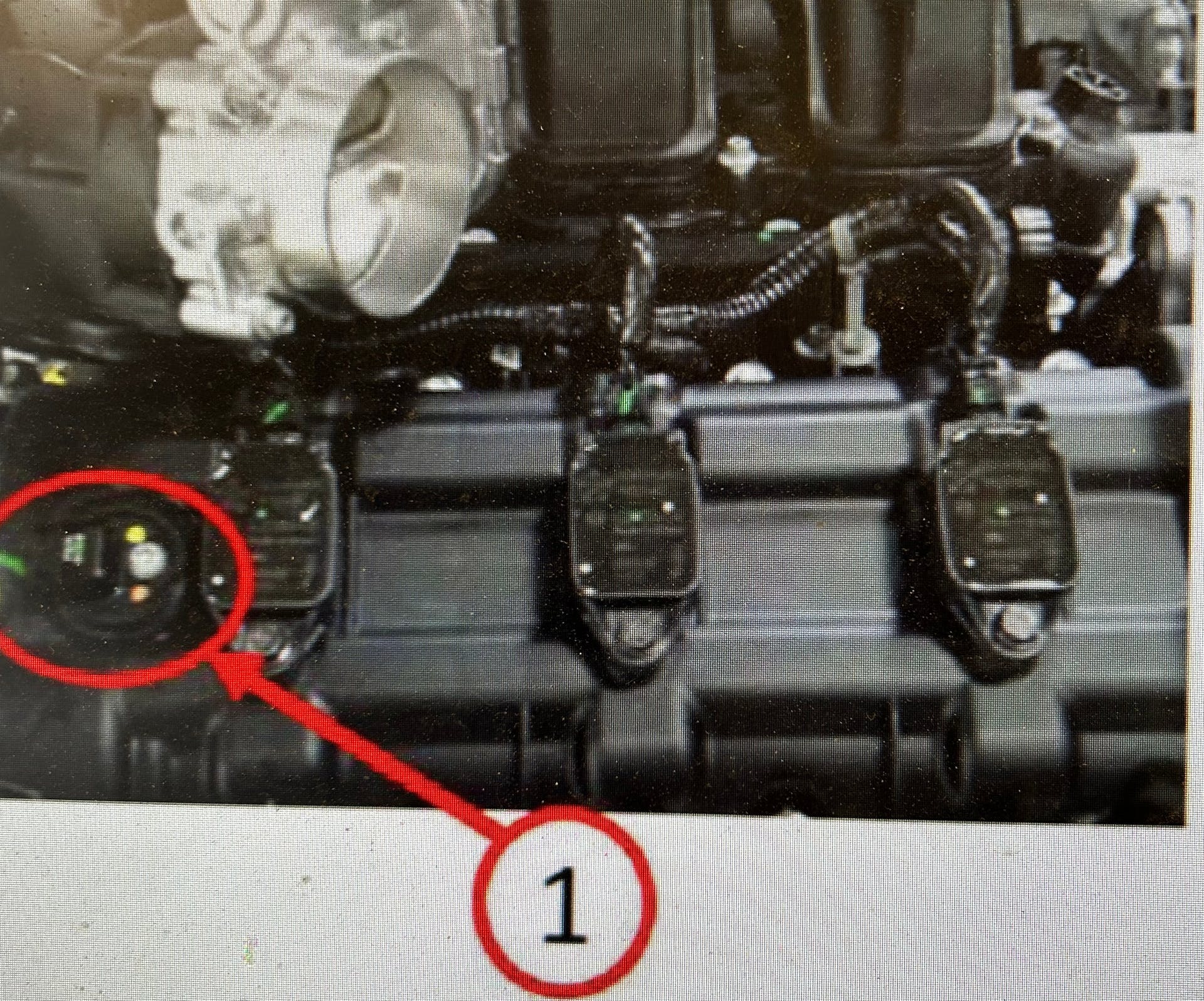 Location of Bank 1 cam sensor.