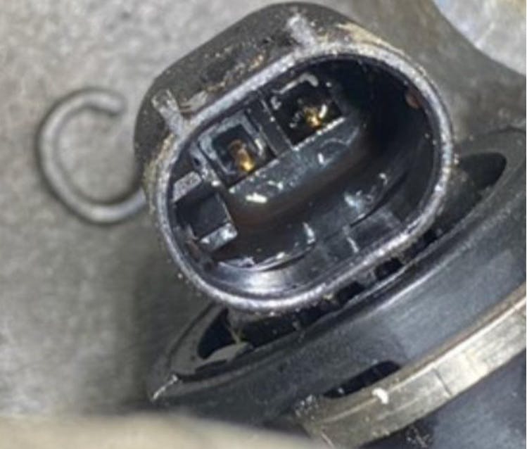 Inspect the coolant temperature sensor connector for leakage/corrosion.
