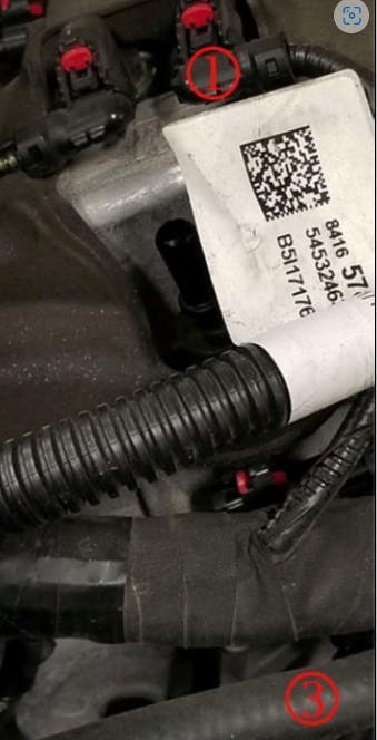 1) Bank one intake actuator.