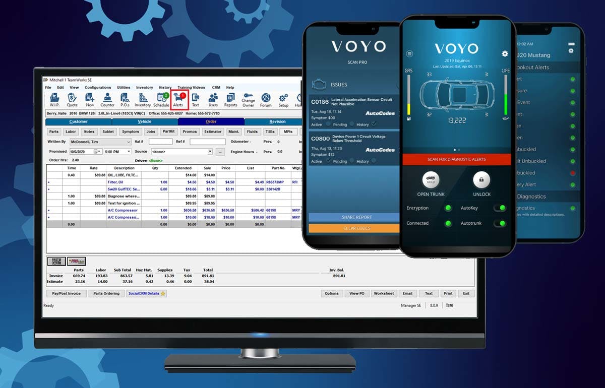 &ldquo;We&rsquo;re excited to join forces with Voyomotive, a company that provides an advanced telematics device that delivers much more than standard OBD-II emissions-related data,&rdquo; says Ben Johnson, director of product management for Mitchell 1.