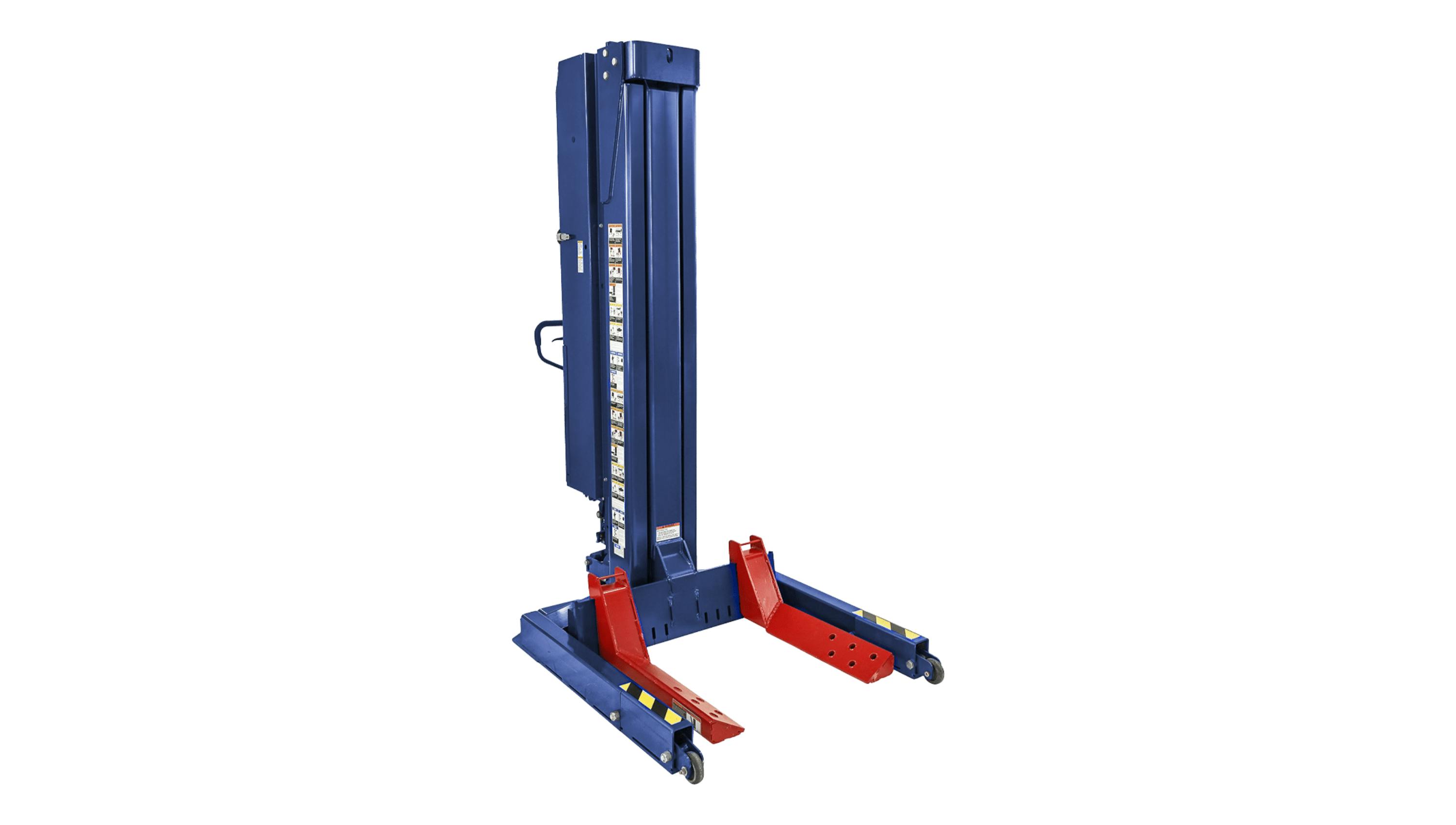 12.5K Extended Forks Mobile Column Lift, No. CLHM-125