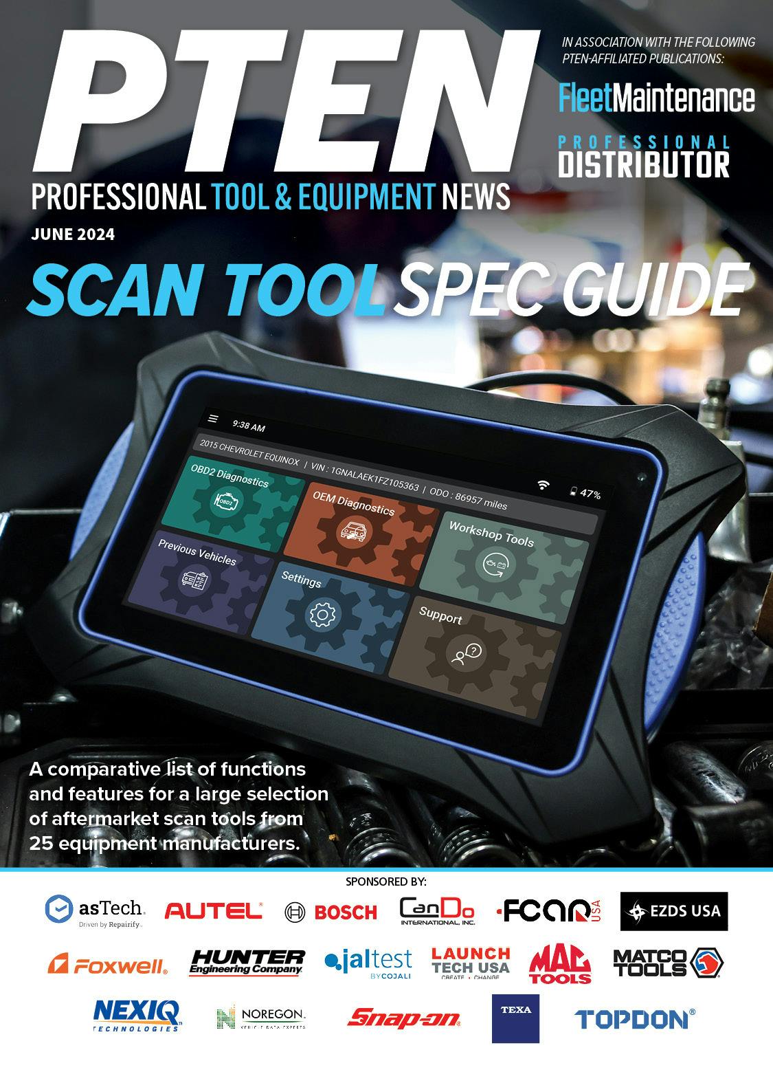 Scan Tool Spec Guide - June 2024 cover image