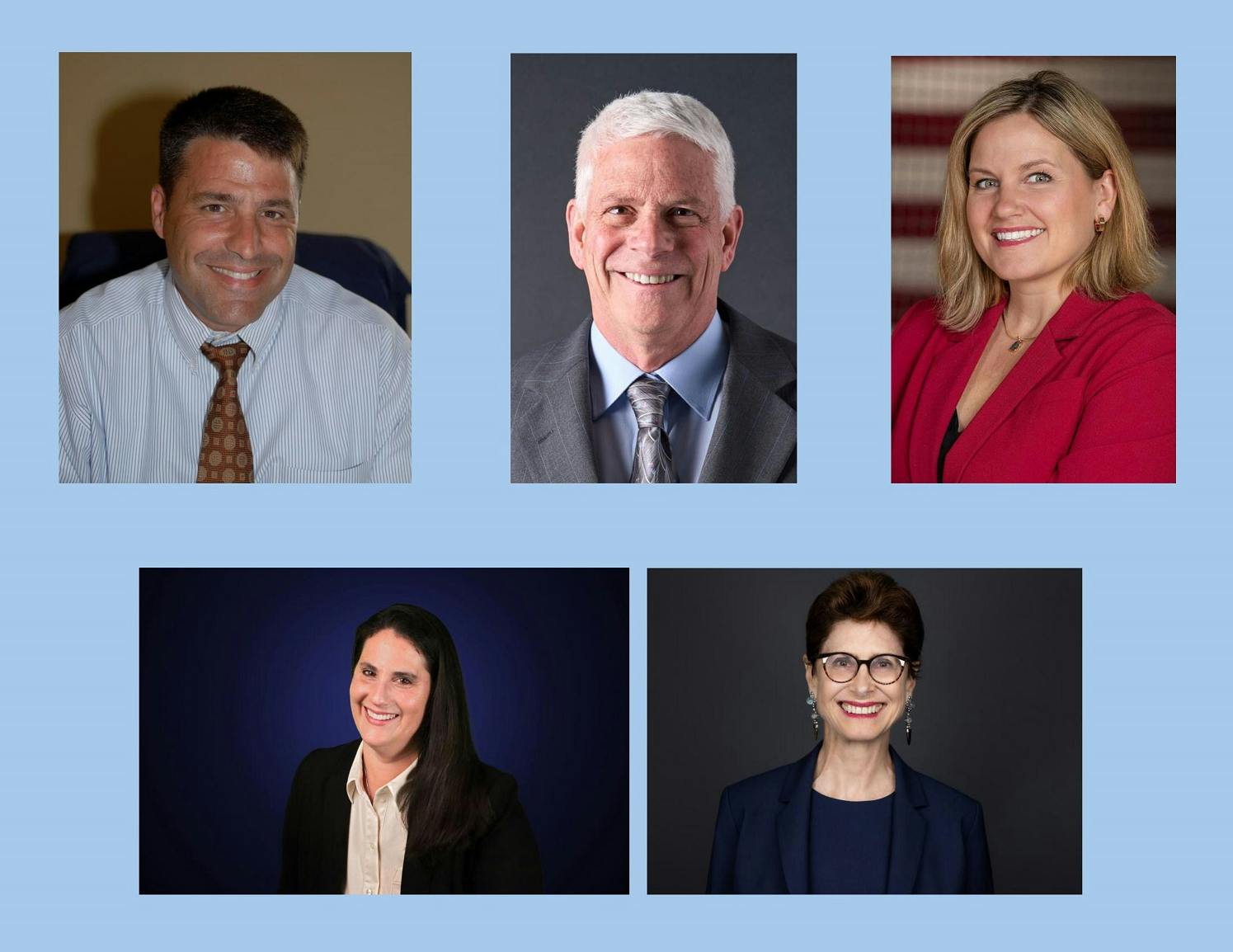 SEMA members have elected (clockwise, from top left) Bill Bader, Doug Lane, Melissa Scoles, Kim Pendergast, and Kelle Oeste to the SEMA Board of Directors.