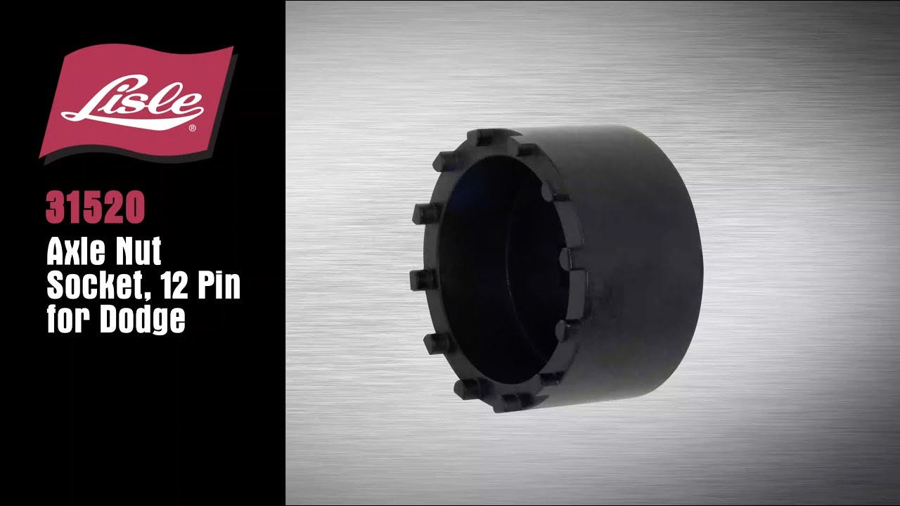 Lisle 31520 Axle Nut Socket, 12 Pin for Dodge