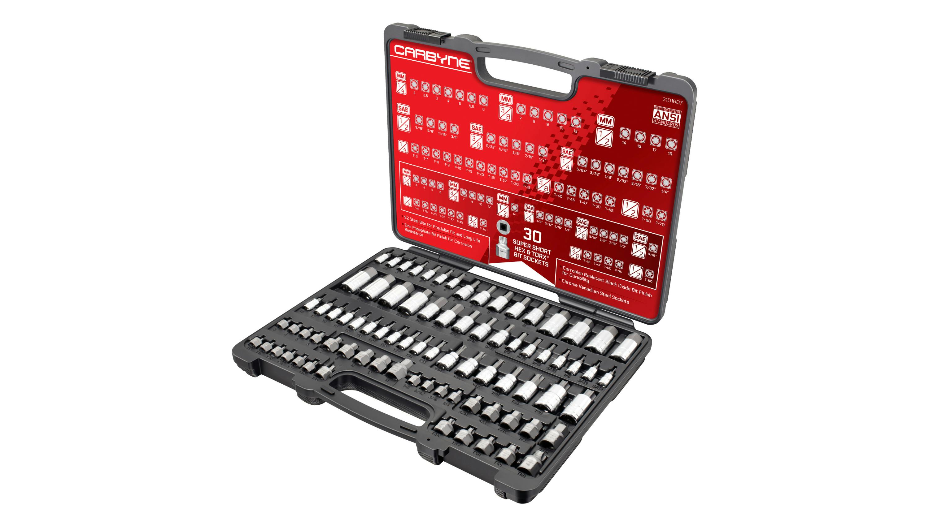 80-pc Torx Hex Bit Socket Set, No. 3101607