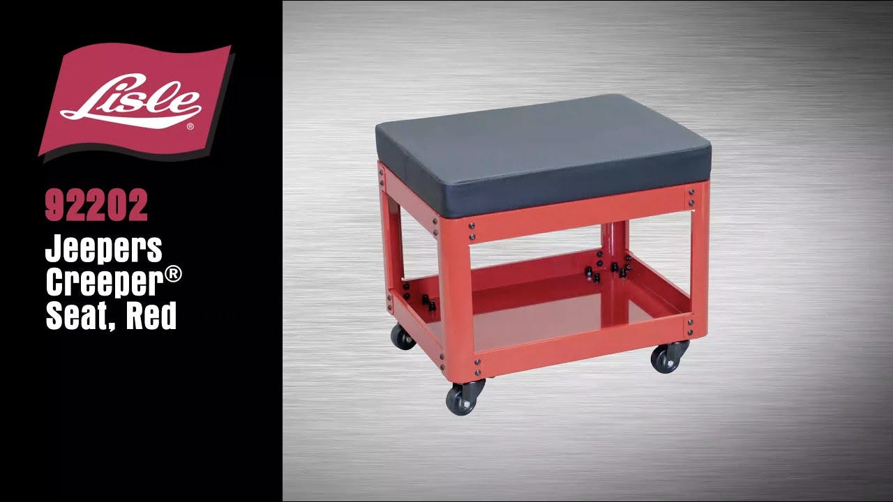 Lisle 92202 Jeepers Creeper&circledR; Seat, Red