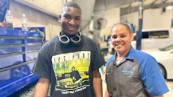 Beret DeWeese, right, has spent 15 years in the automotive aftermarket, and is currently working as a technician and trainer at Wynne Ford in Hampton, Virginia. Beret DeWeese, right, has spent 15 years in the automotive aftermarket, and is currently working as a technician and trainer at Wynne Ford in Hampton, Virginia.