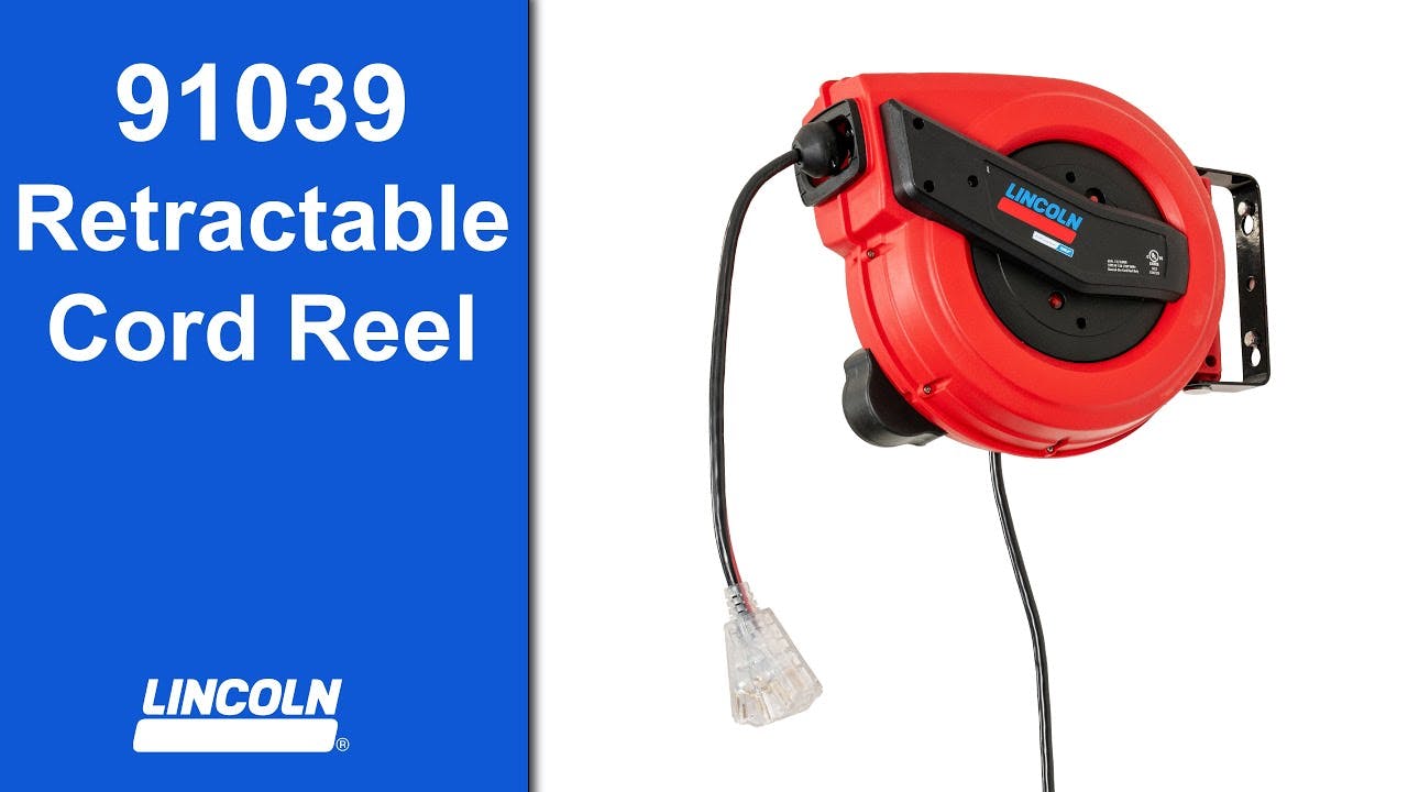 **NEW PRODUCT** 91039 Retractable Electric Cord Reel