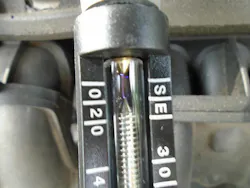 Figure 2 –You can easily see the spark jumping across the air gap. Figure 2 –You can easily see the spark jumping across the air gap.