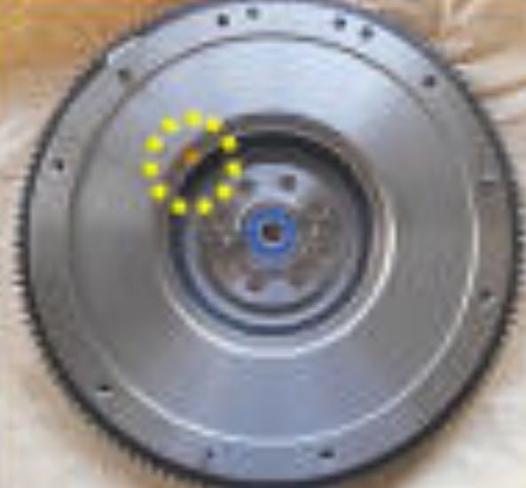 Updated flywheel. The facing diameter increased to 240 mm.