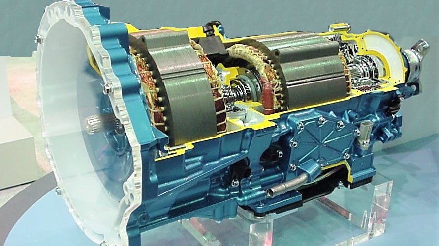 Fig. 3: Lexus eCVT. Large motor is M/G II.