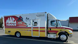 The Lees have customized their truck to fit their needs as a business better. The Lees have customized their truck to fit their needs as a business better.
