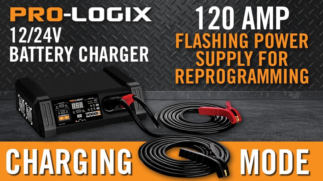 PRO-LOGIX 12/24V Flashing Power Supply and HD Battery Charger, No. PL6850