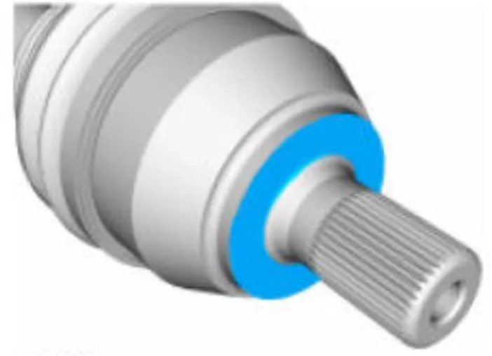 Apply chassis grease to the mating surface.