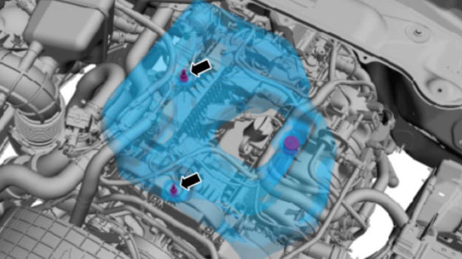 Note the location of the engine cover stud boss.