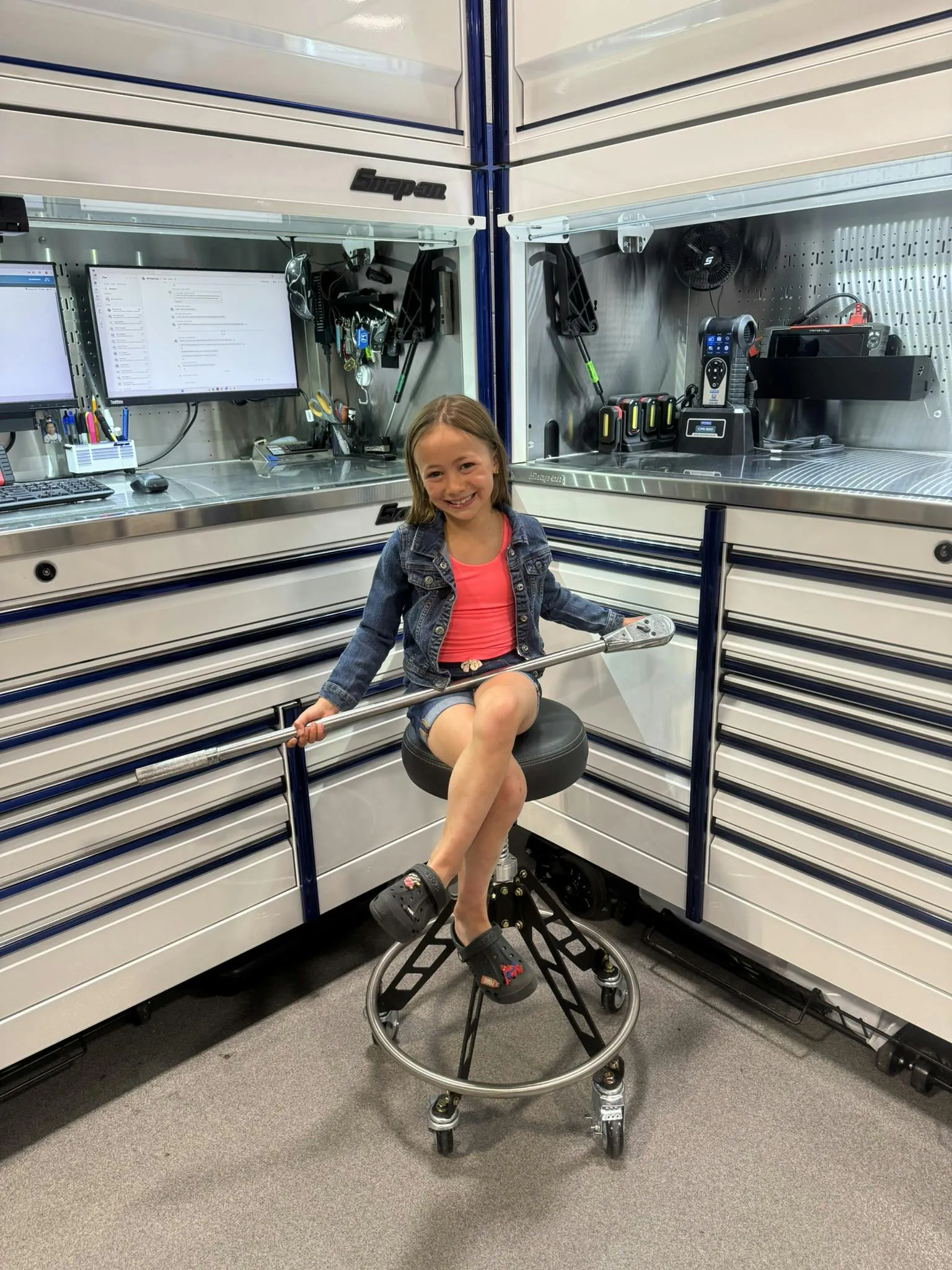 Hess' daughter has a growing collection of her own tools, too.