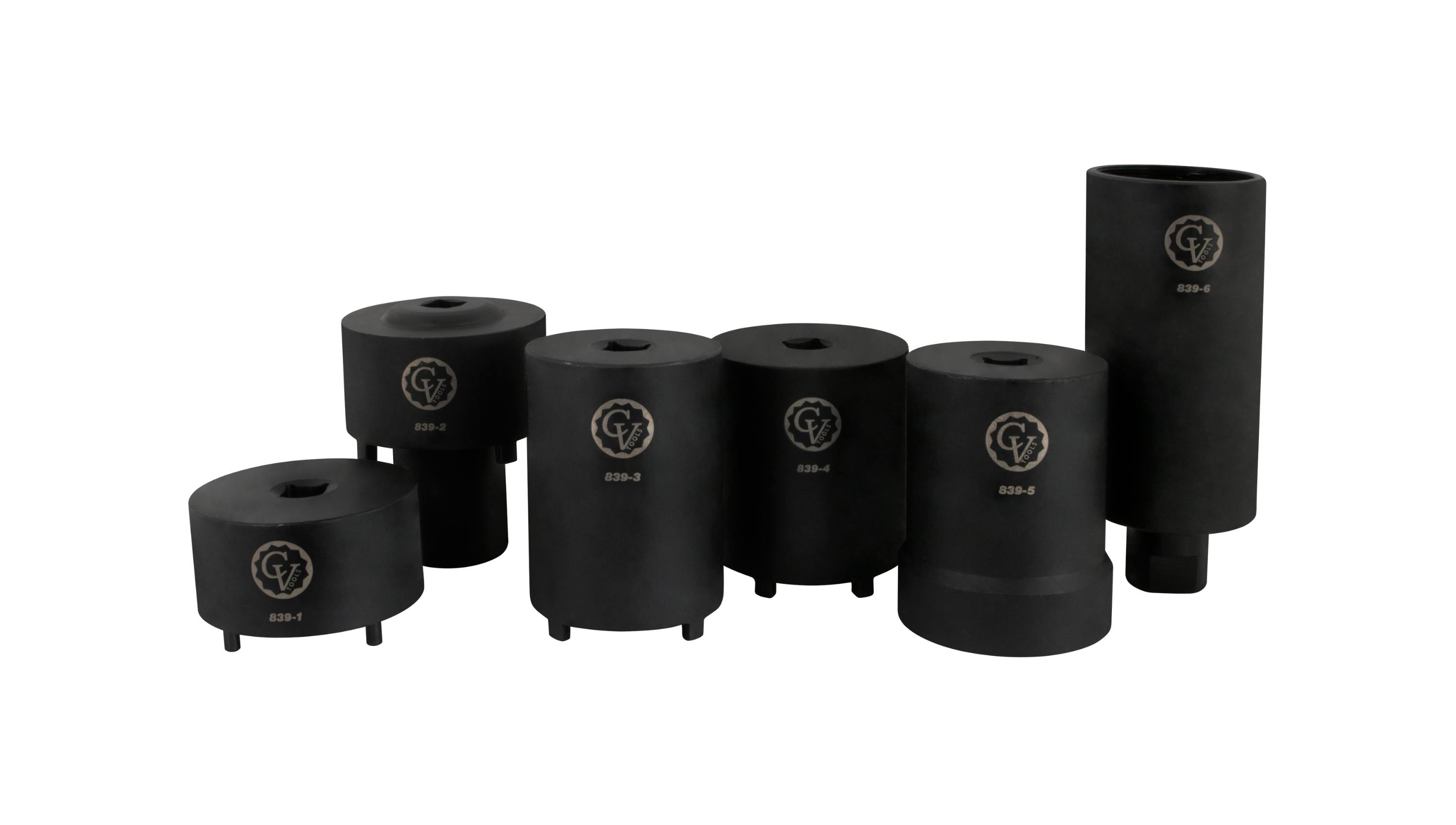 6 Pc 4 Wd Locknut Socket Set, No