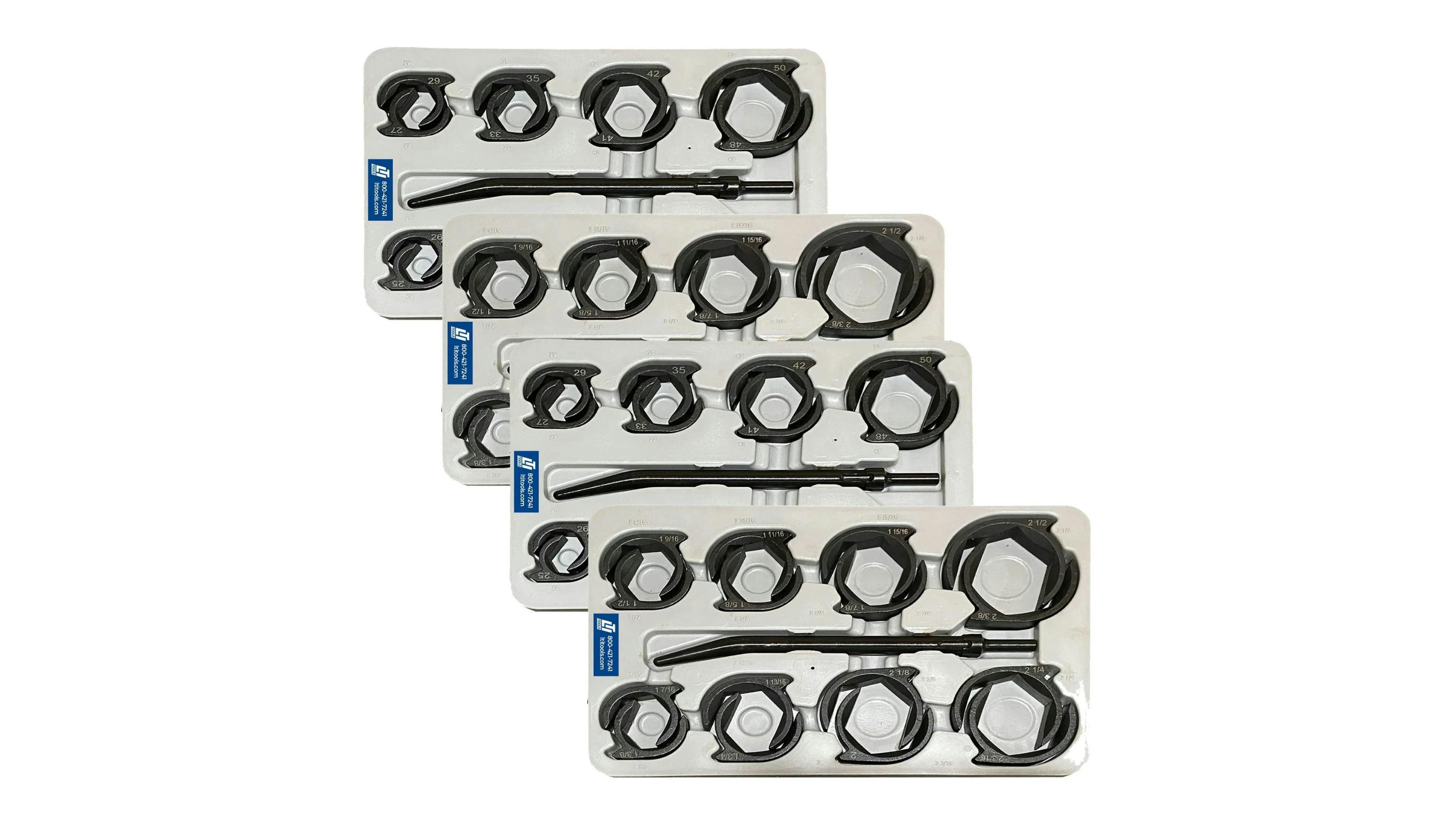 SAE & Metric Crows Foot/Line Wrench Shockit 4-Pack Set, No. LT1945XL