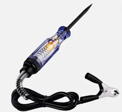 Fig. 3: Simple electrical circuit testing tools like the incandescent test light worked well for decades because the same electrical current used to operate actuators would flow through the switched inputs governing the operation. However, the inputs are now sometimes network messages carrying virtually no current and at incredibly fast speed, far exceeding the capabilities of tools like test lights and even DVOMs. Fig. 3: Simple electrical circuit testing tools like the incandescent test light worked well for decades because the same electrical current used to operate actuators would flow through the switched inputs governing the operation. However, the inputs are now sometimes network messages carrying virtually no current and at incredibly fast speed, far exceeding the capabilities of tools like test lights and even DVOMs.