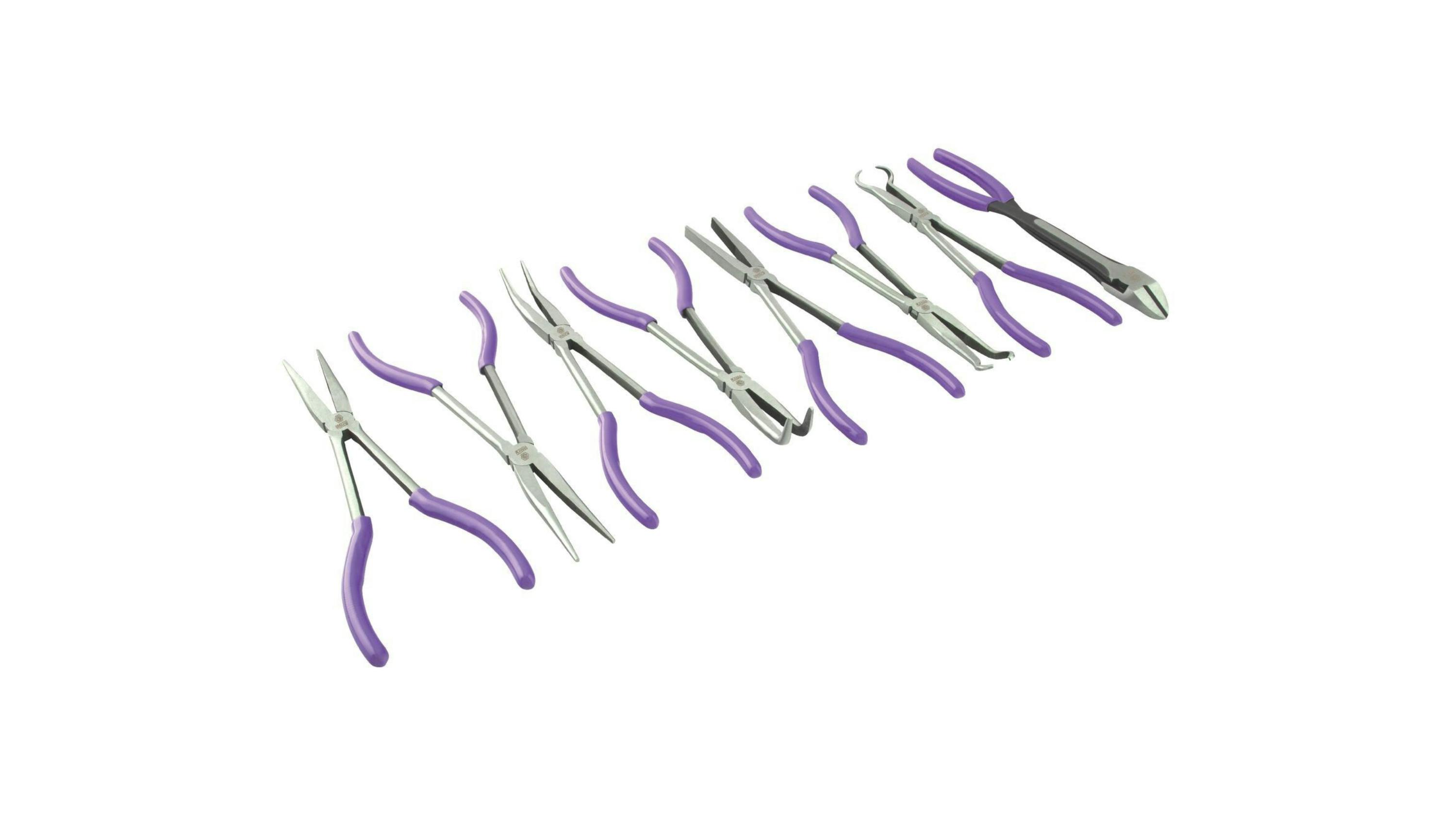 8-pc Long Reach Pliers Set - Purple, No. SPLR8PA