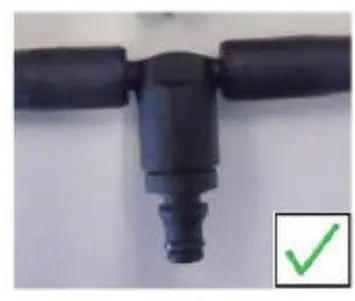 Example of oil line T-piece.