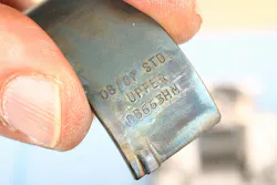 Once pistons have been installed to the connecting rods and all rings are in place, install the upper rod bearing shells into the rod upper saddles. Rod bearings may be dedicated for upper/lower positions, so pay attention to the back of the bearing shells. Install upper bearings to the rod saddles and lower bearings to the rod caps. Contact between bearings and the rod/cap must be clean and dry. Do not apply oil to the saddles or bearing backs. Be sure to orient the piston to the connecting rod correctly. The rod big end may feature a slight chamfer on one side, which must face the crank’s rod journal fillet. The piston may be marked to indicate which wide of the piston must face forward. Once pistons have been installed to the connecting rods and all rings are in place, install the upper rod bearing shells into the rod upper saddles. Rod bearings may be dedicated for upper/lower positions, so pay attention to the back of the bearing shells. Install upper bearings to the rod saddles and lower bearings to the rod caps. Contact between bearings and the rod/cap must be clean and dry. Do not apply oil to the saddles or bearing backs. Be sure to orient the piston to the connecting rod correctly. The rod big end may feature a slight chamfer on one side, which must face the crank’s rod journal fillet. The piston may be marked to indicate which wide of the piston must face forward.