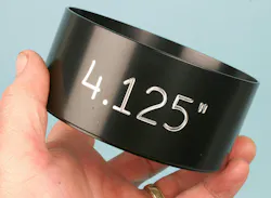 Ring compressor tools are available in various styles. The preferred is the billet style, which features a tapered inner diameter and is sized for a specific bore diameter. Ring compressor tools are available in various styles. The preferred is the billet style, which features a tapered inner diameter and is sized for a specific bore diameter.