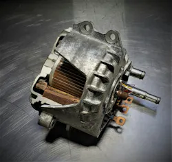 Figure 4: GM eAssist Induction Motor uses no magnets. Figure 4: GM eAssist Induction Motor uses no magnets.