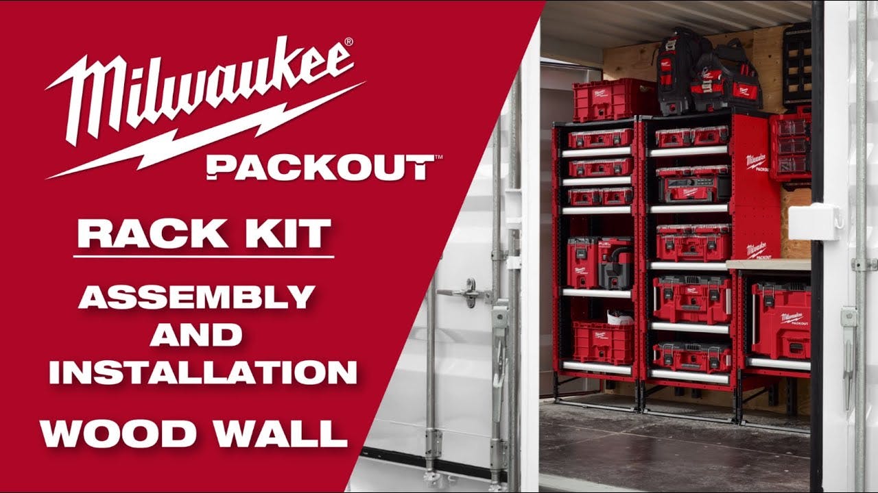 PACKOUT Rack Kit | 48-21-8070 | Assembly and Installation - Wood Wall